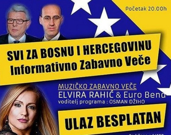 Наступ кандидата с фолк пјевачицом